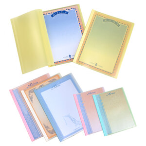 แฟ้มรายการอาหาร ปกพลาสติก พร้อมสันรูด