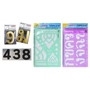 แผ่นตัวอักษร ตัวเลข เทมเพลท