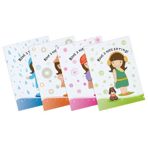 แฟ้มซอง A4 พิมพ์ลาย Happy Season