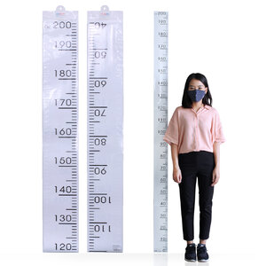 ที่วัดส่วนสูง 0-200 ซม. พื้นขาวพิมพ์สเกล