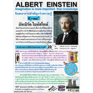 โปสเตอร์ความรู้ นักวิทยาศาสตร์ อัลเบิร์ตไอน์สไตน์ No.194