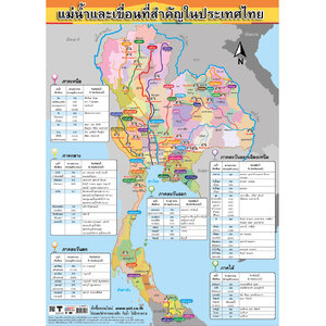 โปสเตอร์ความรู้ แม่น้ำและเขื่อนที่สำคัญในประเทศไทย No.403