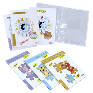 แฟ้มแคตตาล็อก A4 20 ช่อง ปกพิมพ์ลายวงรอบปี