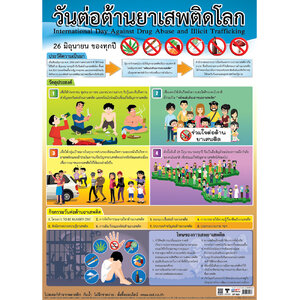 โปสเตอร์ความรู้ วันต่อต้านยาเสพติดโลก No.523