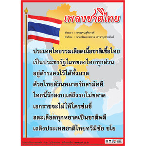 โปสเตอร์ความรู้ เพลงชาติไทย No.483