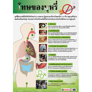 โปสเตอร์ความรู้ โทษของการสูบบุหรี่ No.130