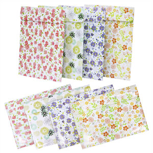 ซองกระดุม A4 ลายฟลาวเวอร์อาร์ต