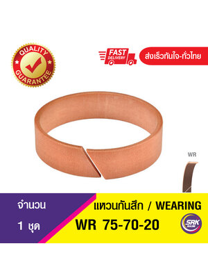WR 75-70-20 เทปกันสึก, ตัวประคอง, แหวนไฟเบอร์ ,ซีลประคอง, แวร์ริง, Wear ring, เทปประคองแกน