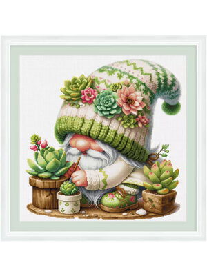 dwarf-1015 *พร้อมส่ง* ชุดปักครอสติช ลายคนแคระตะบองเพชร (ไม่มีเดินเส้น ผ้า11CTพิมพ์ลาย ปัก 3 เส้นเล็ก) ขนาด 65*65 ซม.ผ้าครอสติช 11CTพิมพ์ลายปักบนผ้า ไหมคอตตอน 51 สี ผังลาย เข็ม