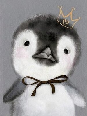 penguin-2001 *พร้อมส่ง* ชุดภาพติดคริสตัลกลม ลายเพนกวินน้อย (งานติดเต็มภาพ) ขนาด 30*40 ซม.ผ้าแคนวาสลงผังลายเต็ม คริสตัลกลม 26 สี อุปกรณ์ครบชุด