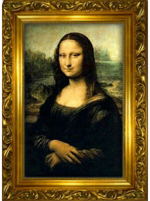 lady-2003 *สินค้าหมด* ชุดภาพติดคริสตัลกลม ลายโมนาลิซ่า (งานติดเต็มภาพ) ขนาด 40*58 ซม.ผ้าแคนวาส ลงกาวติดเต็มลาย+คริสตัลกลม 38 สี+อุปกรณ์ครบชุด