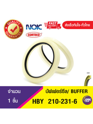 HBY 210-231-6 NOK บัฟเฟอร์ซีล ซีลกันกระแทก Buffer Ring (1ชิ้น)