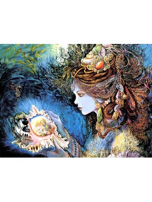 lady-2009 *สินค้าหมด* ชุดภาพติดคริสตัลกลม ลายธิดามหาสมุทร (งานติดเต็มภาพ) ขนาด 50*40 ซม. ผ้าแคนวาสลงผังลายเต็ม คริสตัลกลม 30 สี อุปกรณ์ครบชุด