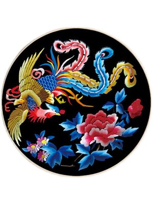 phoenix-1007 *พร้อมส่ง* ชุดปักครอสติช ลายหงส์ฟินิกซ์คู่โบตั๋น (ปักเต็มผืนผ้า ไม่มีเดินเส้น ผ้า11CTพิมพ์ลาย ปัก 3 เส้นเล็ก) ขนาด 60*60 ซม.ผ้าครอสติช 11CTพิมพ์ลายปักบนผ้า ไหมคอตตอน 26 สี ผังลาย เข็ม