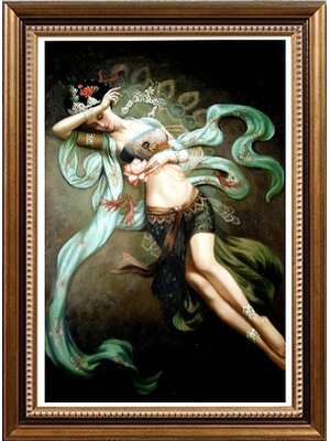 lady-2056 *พร้อมส่ง* ชุดภาพติดคริสตัลกลม ลายนางฟ้าร่ายรำ (งานติดเต็มภาพ) ขนาด 36*54 ซม.คริสตัลกลม 30 สี อุปกรณ์ครบชุด