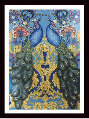 peacock-1029 *พร้อมส่ง* ชุดปักครอสติช ลายคู่นกยูง (ปักเต็มผืนผ้า ไม่มีเดินเส้น ผ้า11CTพิมพ์ลาย ปัก 3 เส้นเล็ก) ขนาด 82*112 ซม.ผ้าครอสติช 11CTพิมพ์ลายปักบนผ้า ไหมคอตตอน 57 สี ผังลาย เข็ม