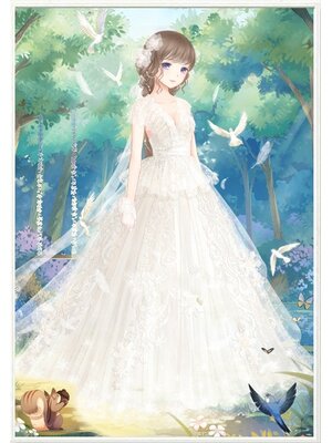 lady-2045 *พร้อมส่ง* ชุดภาพติดคริสตัลกลม ลายเจ้าสาว ( งานติดเต็มภาพ ) ขนาด 40*50 ซม. ผ้าแคนวาสลงผังลายเต็ม คริสตัลกลม 29 สี อุปกรณ์ครบชุด