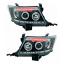 ไฟหน้าโปรเจคเตอร์ TOYOTA VIGO CHAMP 11-14 ดำ วงแหวน LED ยาว (V.2)