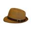 หมวกปานามา Trilby เนื้อแข็ง (สีน้ำตาลเข้ม) by Season Tales