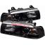 ไฟหน้าโปรเจคเตอร์ BMW 3 SERIES E36 91-00 4D ดำ มุมติด LED ยาว