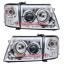 ไฟหน้าโปรเจคเตอร์ TOYOTA SPORT RIDER D4D 02-04 ขาว พร้อมมุมเพชร