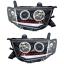 ไฟหน้าโปรเจคเตอร์ MITSUBISHI PAJERO SPORT 09-14 ดำ วงแหวน LED ยาว