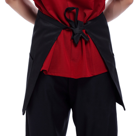 AP-007===ราคาส่ง 85 บาทต่อผืน ขั้นต่ำ 100 ผืน ผ้ากันเปื้อนครึ่งตัวผ้าคอมทวิวหนา (มีกระเป๋าสองด้าน,สายผูกเอว) Tel:0810110084/023972066