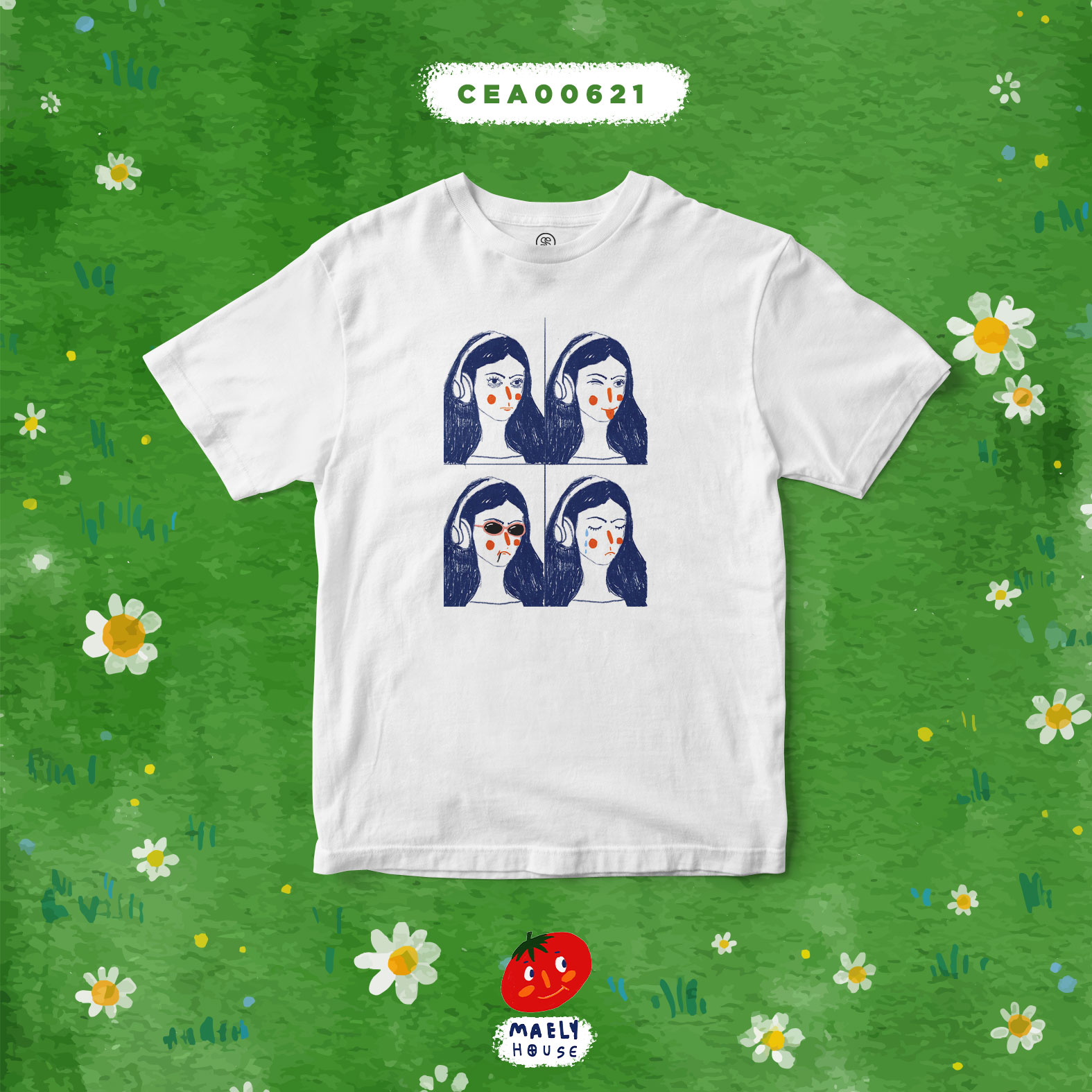 เสื้อยืด พิมพ์ลาย Maelyhouse New House Collection CEA00621 T-SHIRT Soft Premium #เสื้อ #Maelyhouse