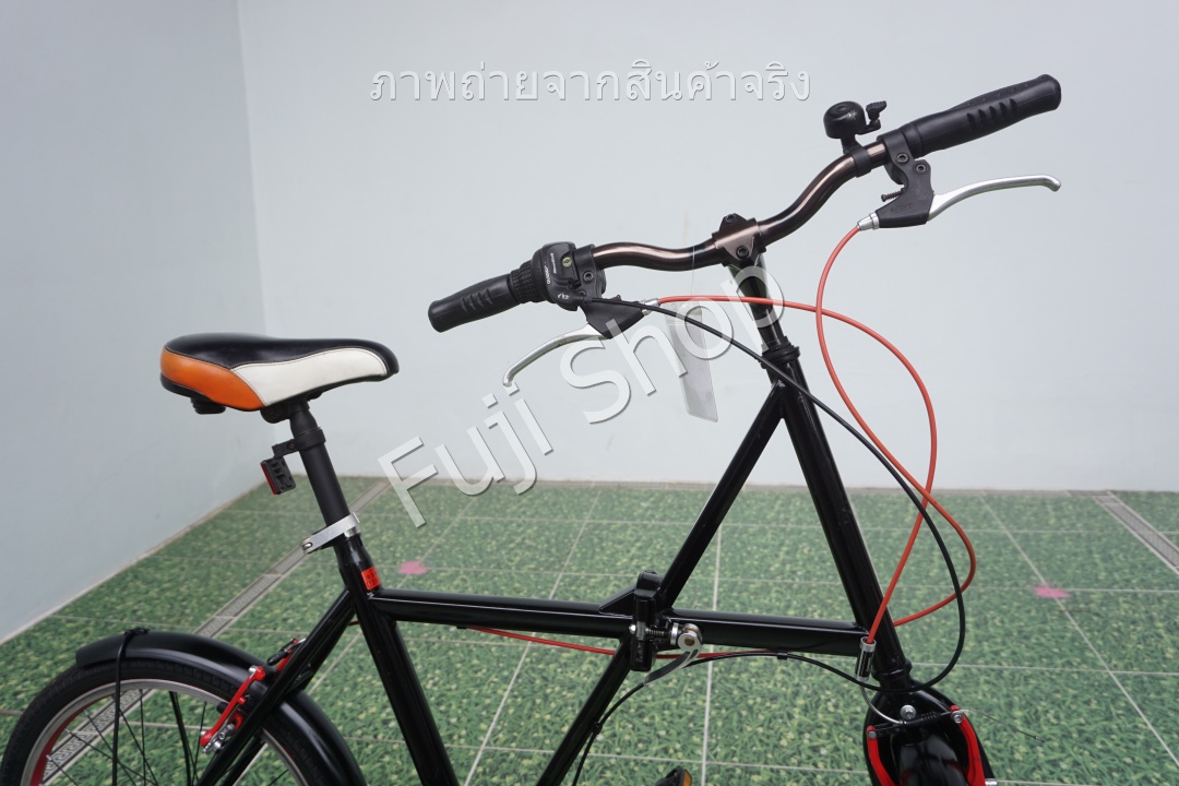 จักรยานพับได้ญี่ปุ่น - ล้อ 20 นิ้ว - มีเกียร์ - สีดำ [จักรยานมือสอง]