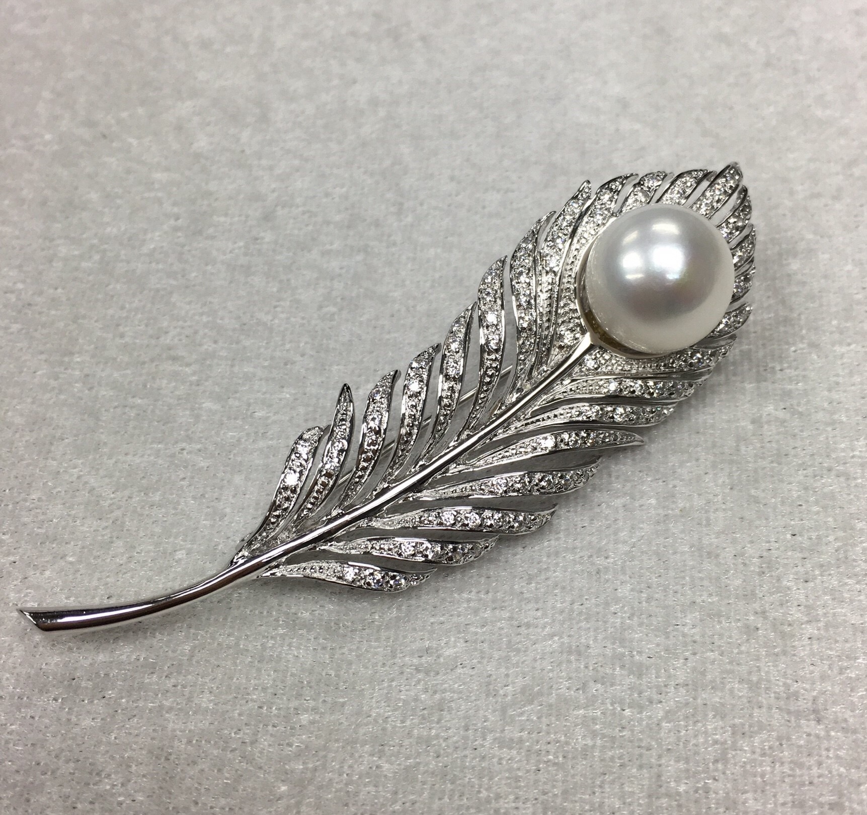 เข็มกลัดติดเสื้อ ไข่มุกแท้