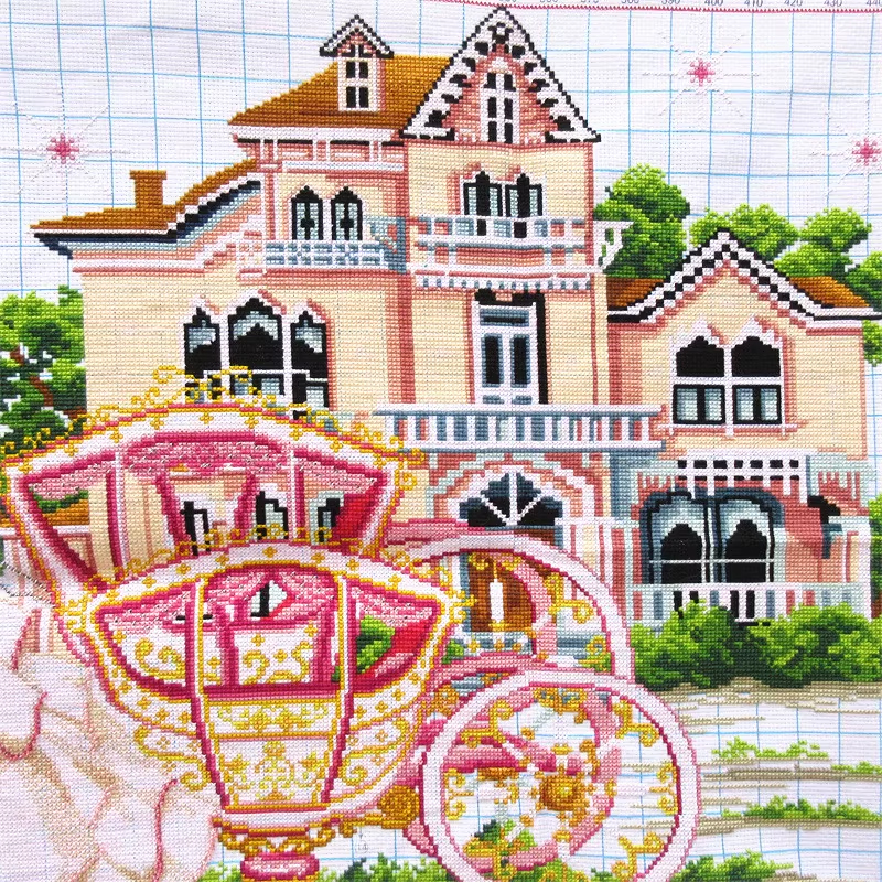 love-1016 *พร้อมส่ง* ชุดปักครอสติช ลาย วันแต่งงานแสนหวาน (ปักครั้งละ 3 เส้นเล็ก) ขนาด 118*74 ซม.ผ้าครอสติช 11CTพิมพ์ลายปักบนผ้า ไหมคอตตอน 38 สี ลูกปัดแก้ว 3 สี ผังลาย เข็ม