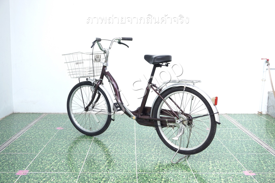 จักรยานแม่บ้านญี่ปุ่น - ล้อ 22 นิ้ว - ไม่มีเกียร์ - สีน้ำตาล [จักรยานมือสอง]