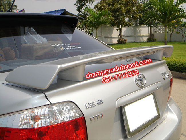 สปอยเลอร์ฝากระโปรงหลัง TOYOTA VIOS 2003-2006 (ABS) มีไฟเบรค