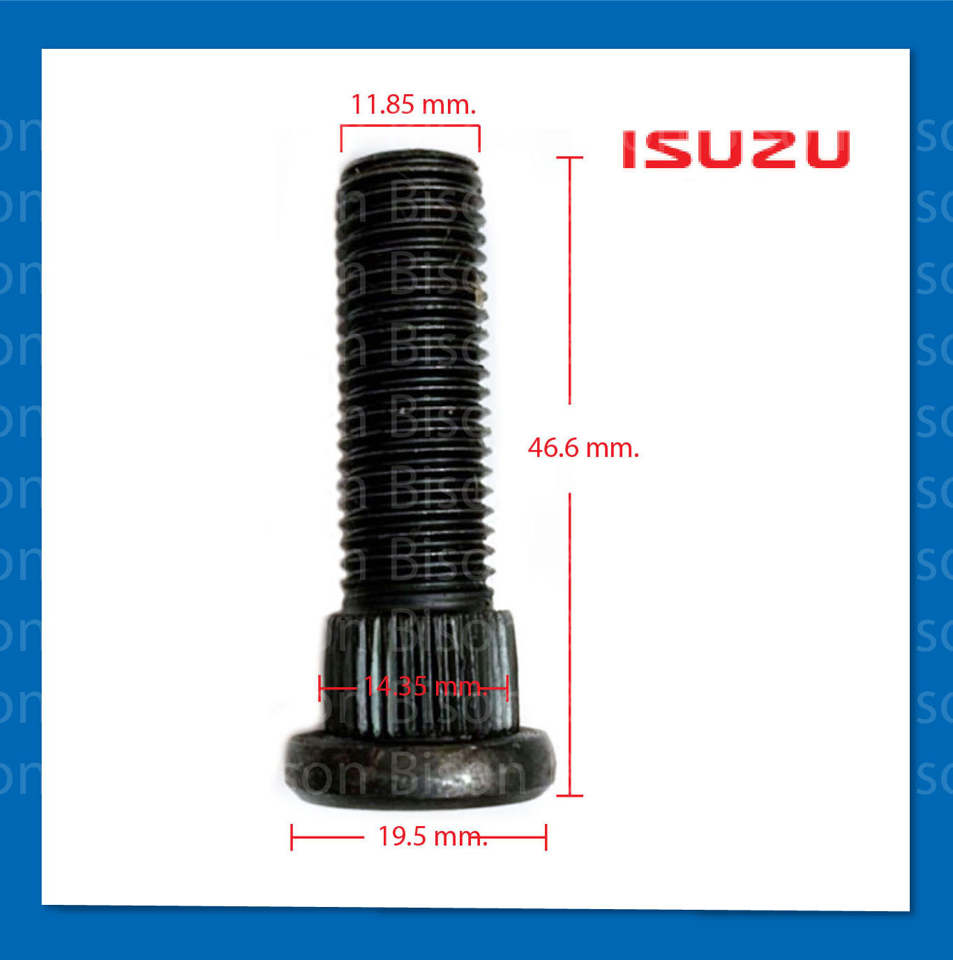 น๊อตล้อ แกนน๊อต รถกระบะ Isuzu Dmax (น๊อตแต่ง) เกลียว 1.5 สินค้าผลิตจากเหล็กคุณภาพดี