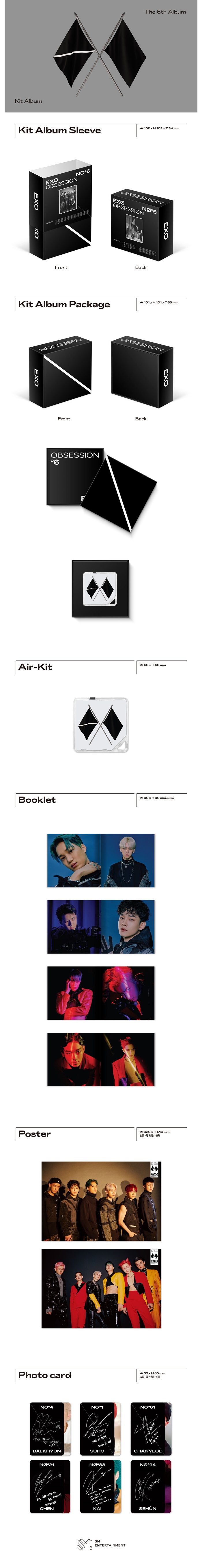 [PRE-ORDER] EXO - 6th Album "OBSESSION" (Kihno Album)