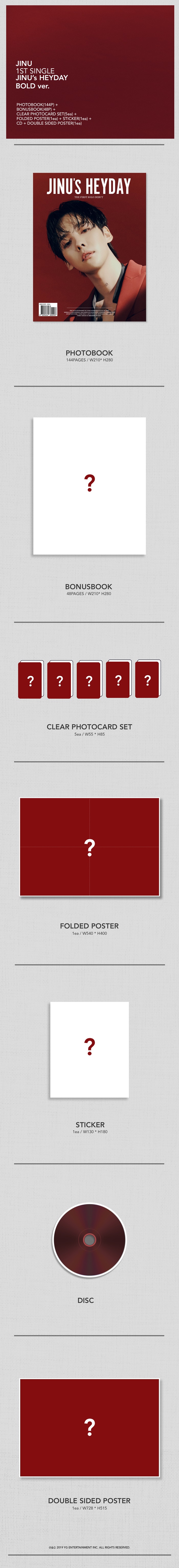 [PRE-ORDER] JINU - 1st Single Album "JINU'S HEYDAY"