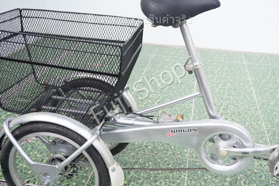 จักรยานสามล้อญี่ปุ่น - ล้อ 18/16 นิ้ว - ไม่มีเกียร์ - อลูมิเนียม - Bridgestone - สีเงิน [จักรยานมือสอง]