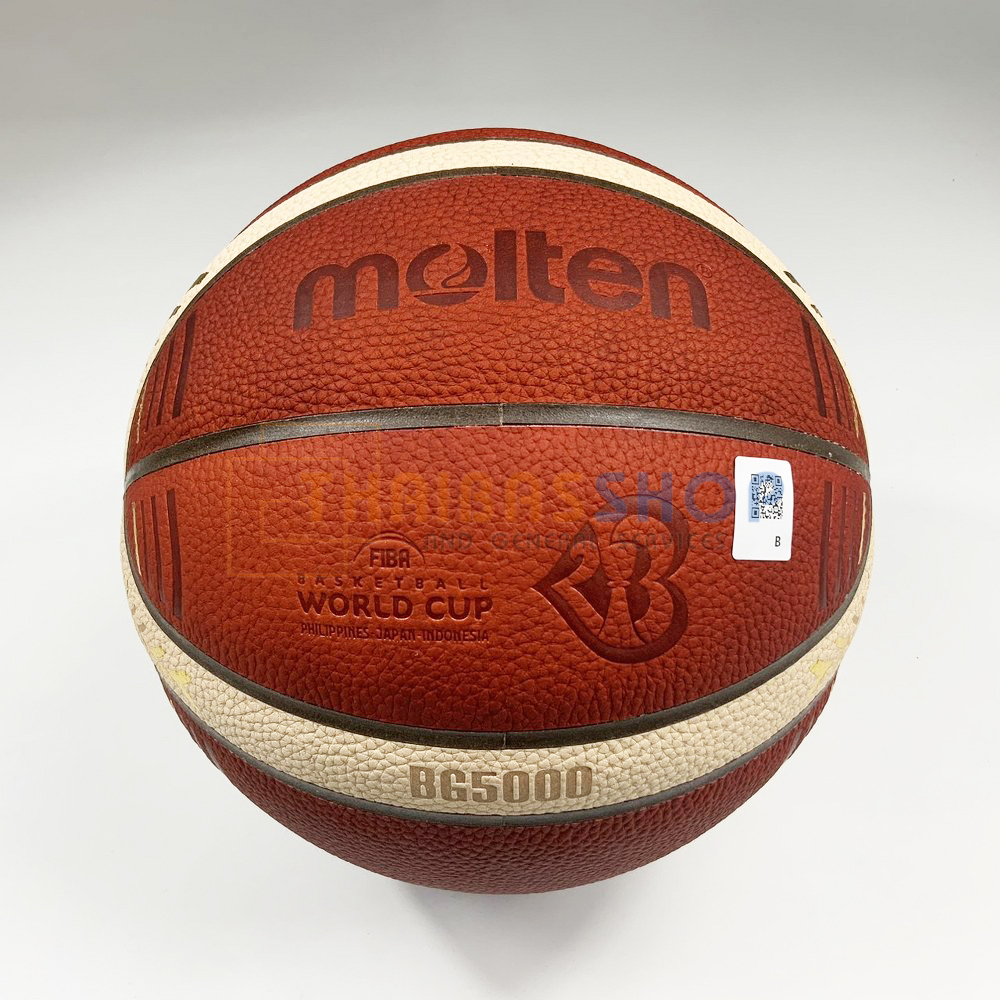 (ของแท้ 100%) ลูกบาส Molten รุ่น B7G5000-M3P หนังแท้ คุณภาพสูง เบอร์ 7 ลูกแข่ง World Cup