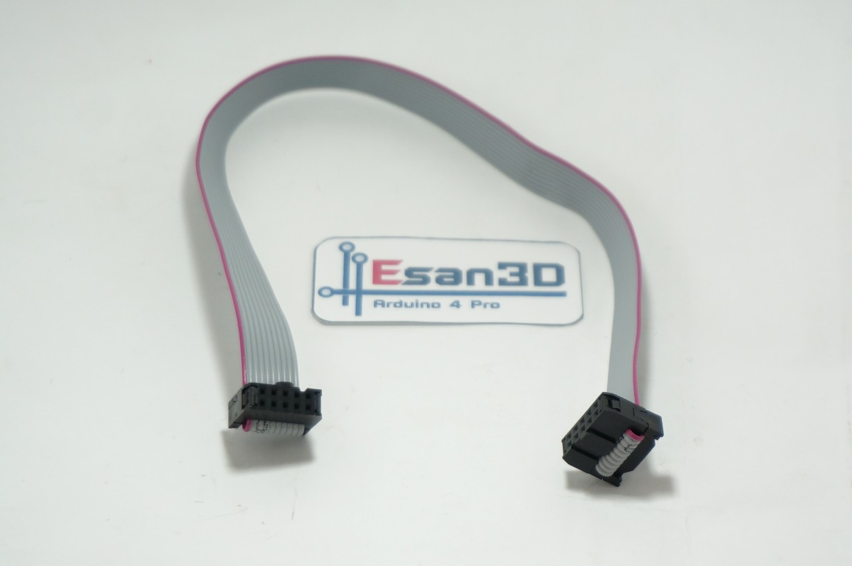 สายแพร์พ้อมเข้าหัว SIP 10pin ยาว 30cm (ระยะห่างระหว่างขา 2.54mm)