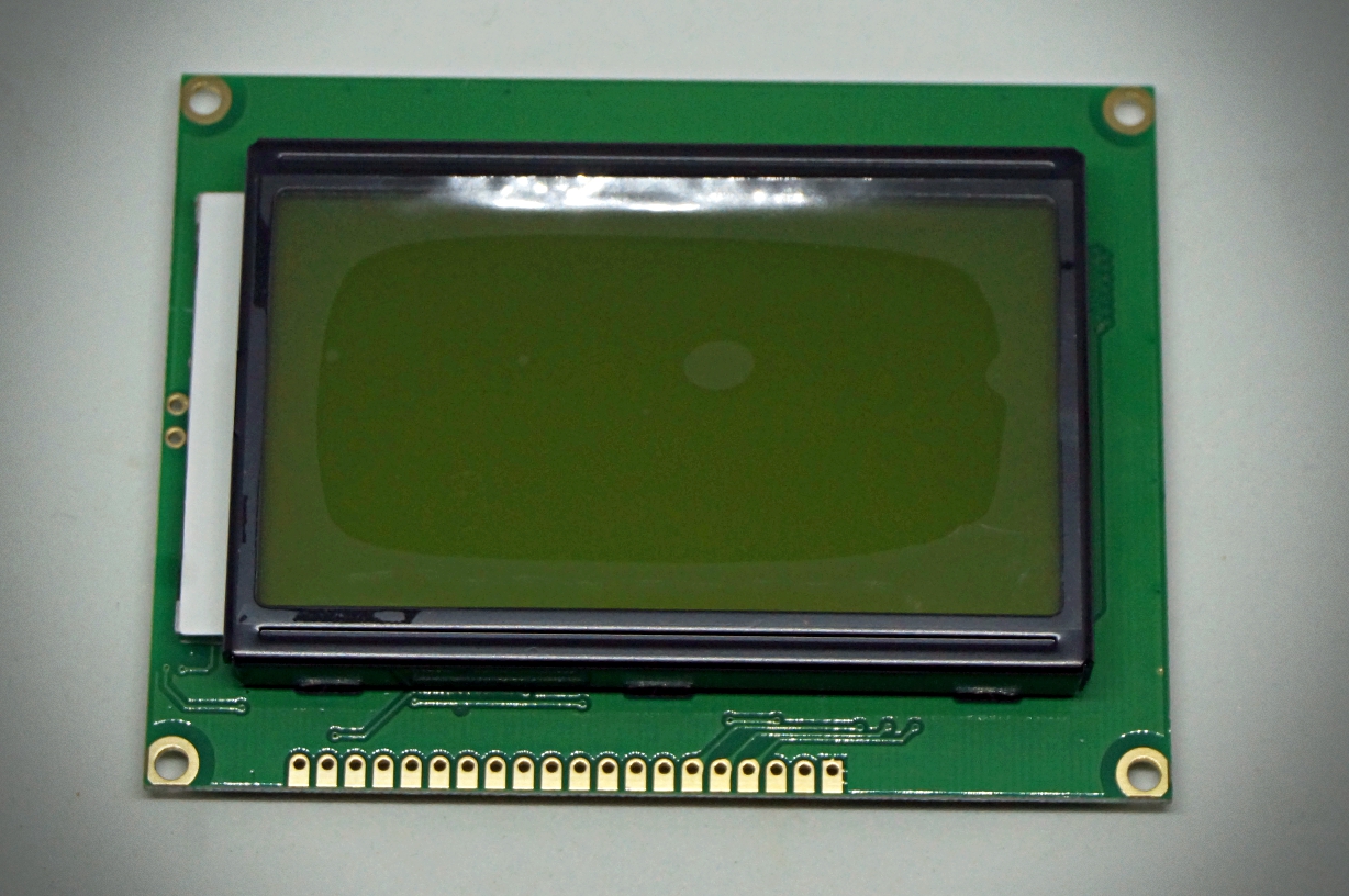128x64 LCD module จอสีเขียว