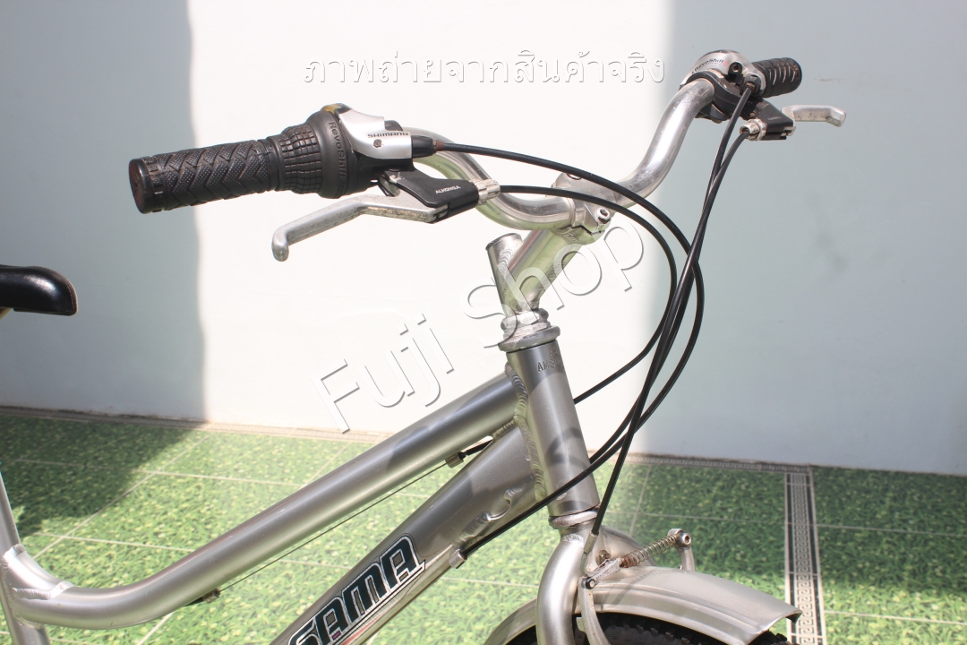 จักรยานญี่ปุ่น - ล้อ 26 นิ้ว - มีเกียร์ - Asama - สีเงิน [จักรยานมือสอง]