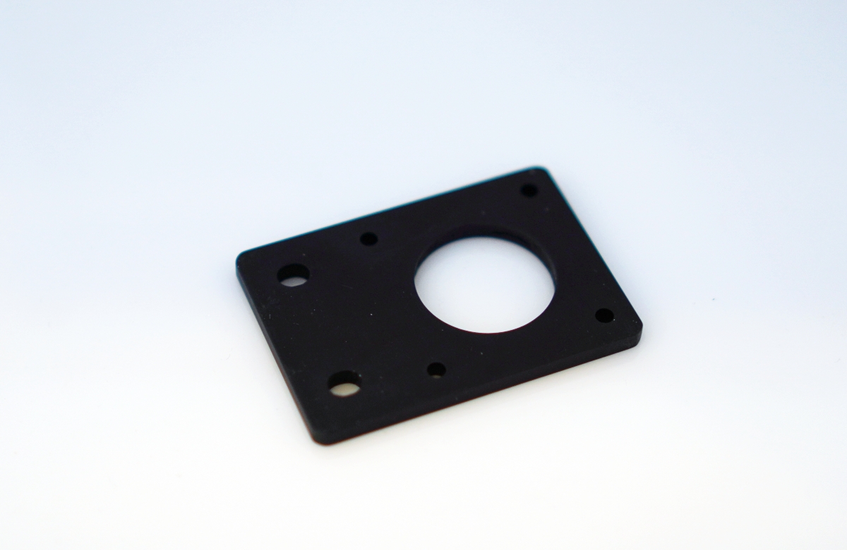 Aluminum plate for Nema17 สีดำ