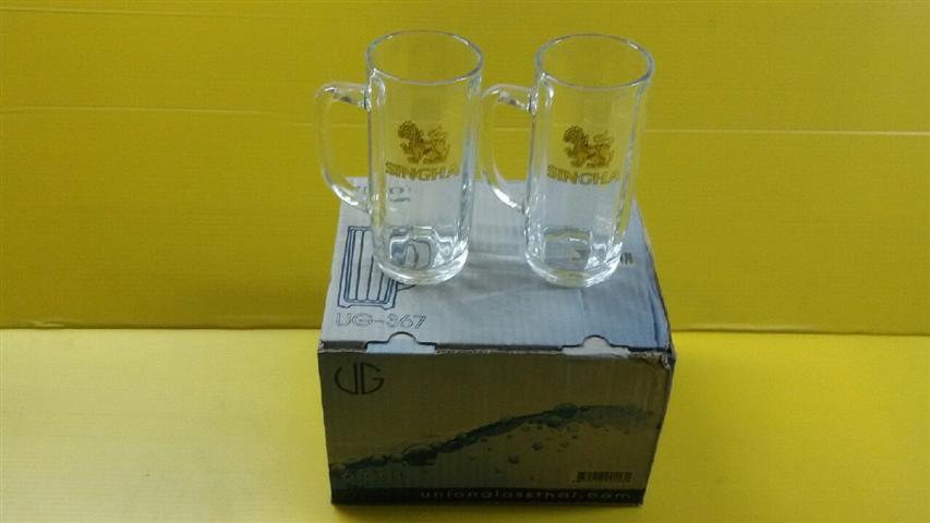 แก้วหูริ้ว UG-367 (สิงห์,ไฮนาเก้น,ช้าง,ลีโอ)