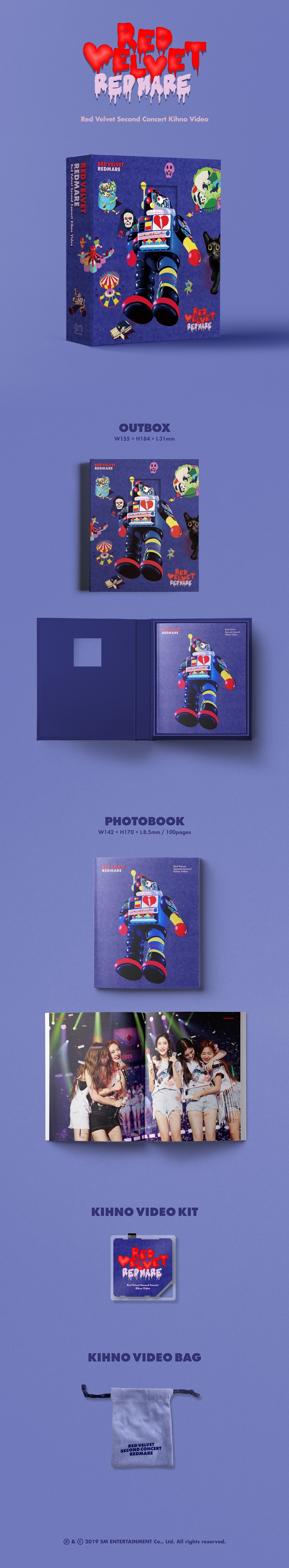 [PRE-ORDER] RED VELVET - Second Concert "REDMARE" (Kihno Video)