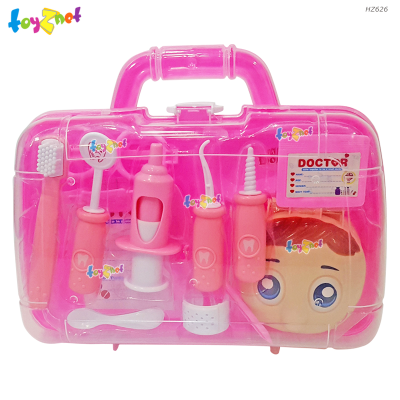 Toyznet ส่งฟรี ชุดของเล่นเครื่องมือคุณหมอ (สีชมพู) รุ่น HZ626