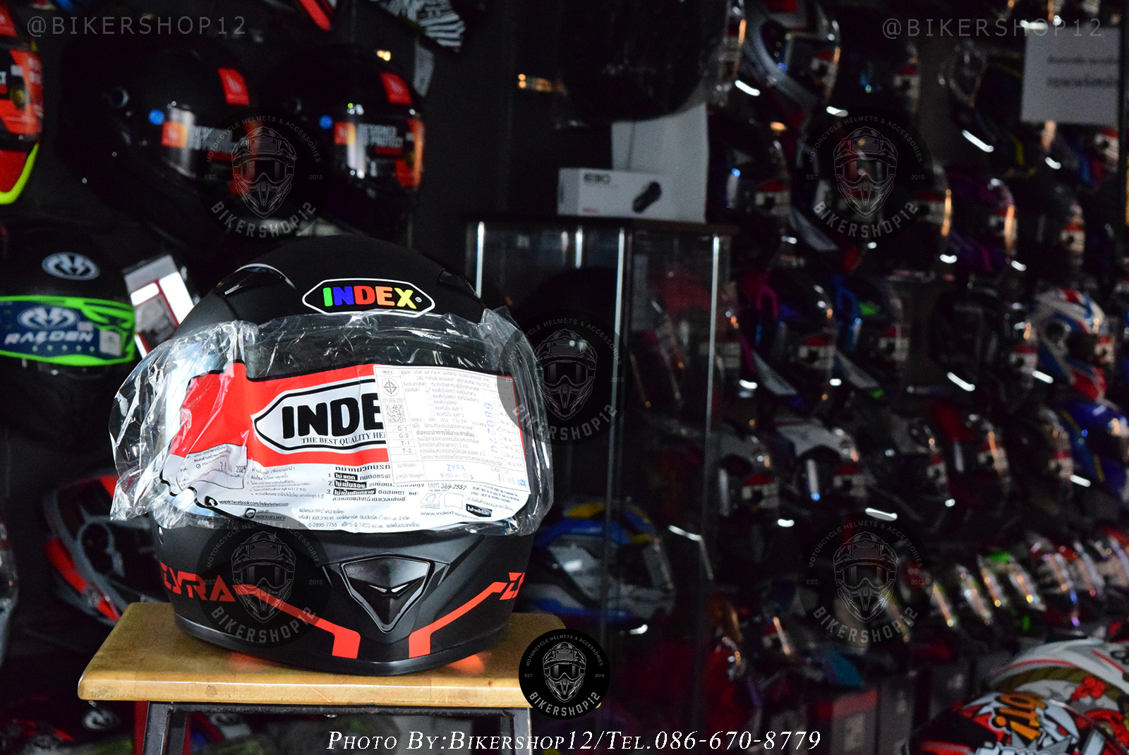 หมวกกันน็อคเต็มใบ INDEX ZYRA ลายใหม่ล่าสุด ขนาด S