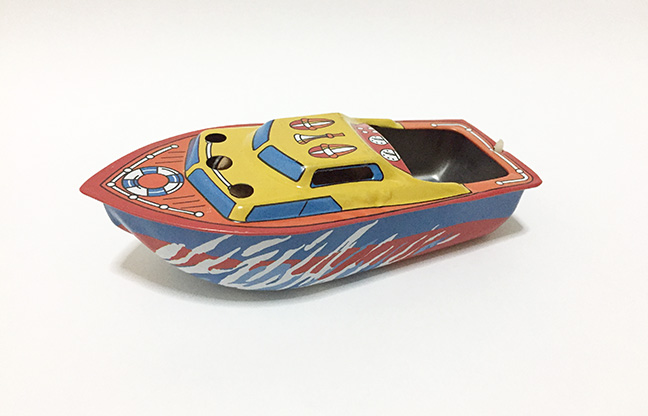 เรือป๊อกแป๊ก ของเล่นสังกะสี