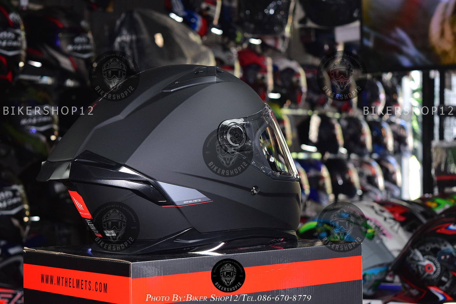 หมวกกันน็อคMT Braker SV สีดำด้าน