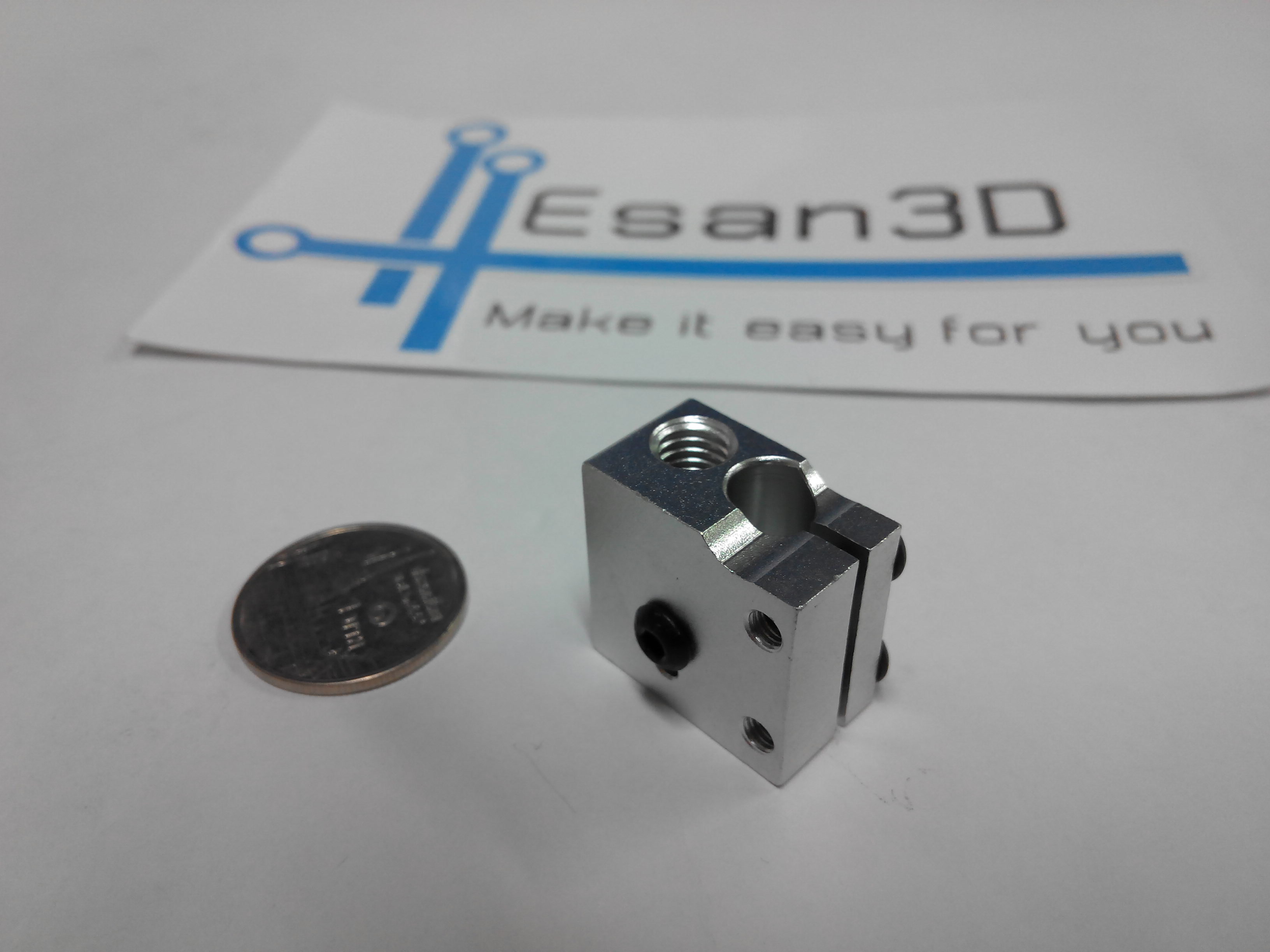 Aluminum heat block E3D Volvano