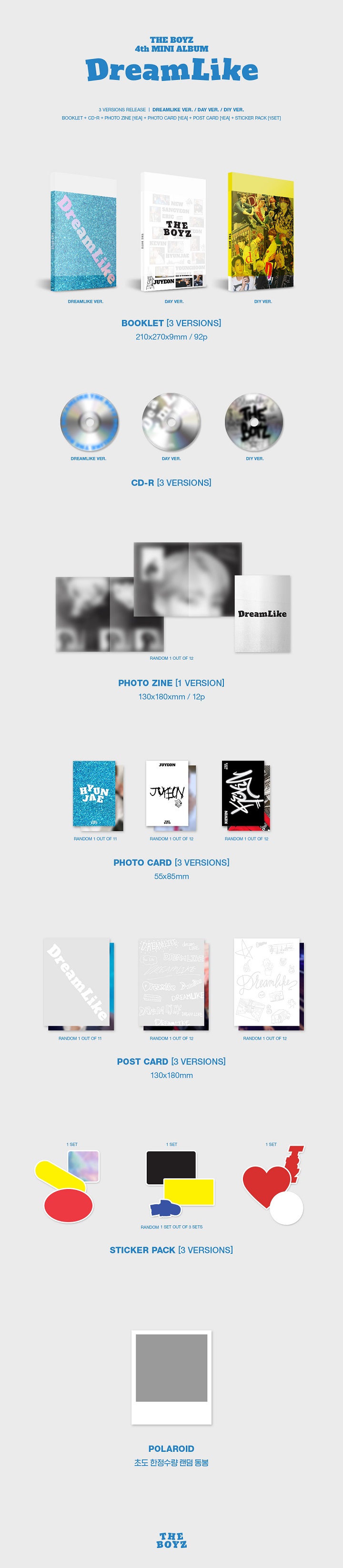 [PRE-ORDER] THE BOYZ - 4th Mini Album "DREAMLIKE"